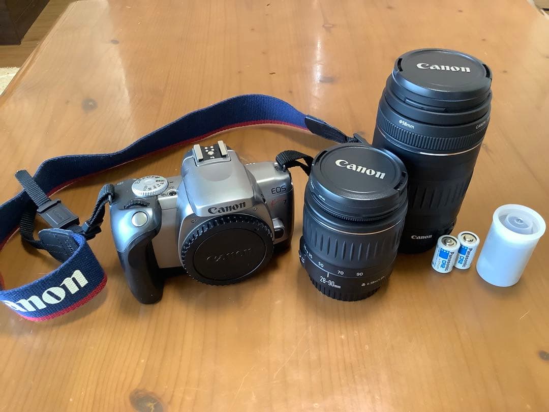 Canon EOS Kiss 7 一眼レフカメラ(フィルム)レンズ2本付き