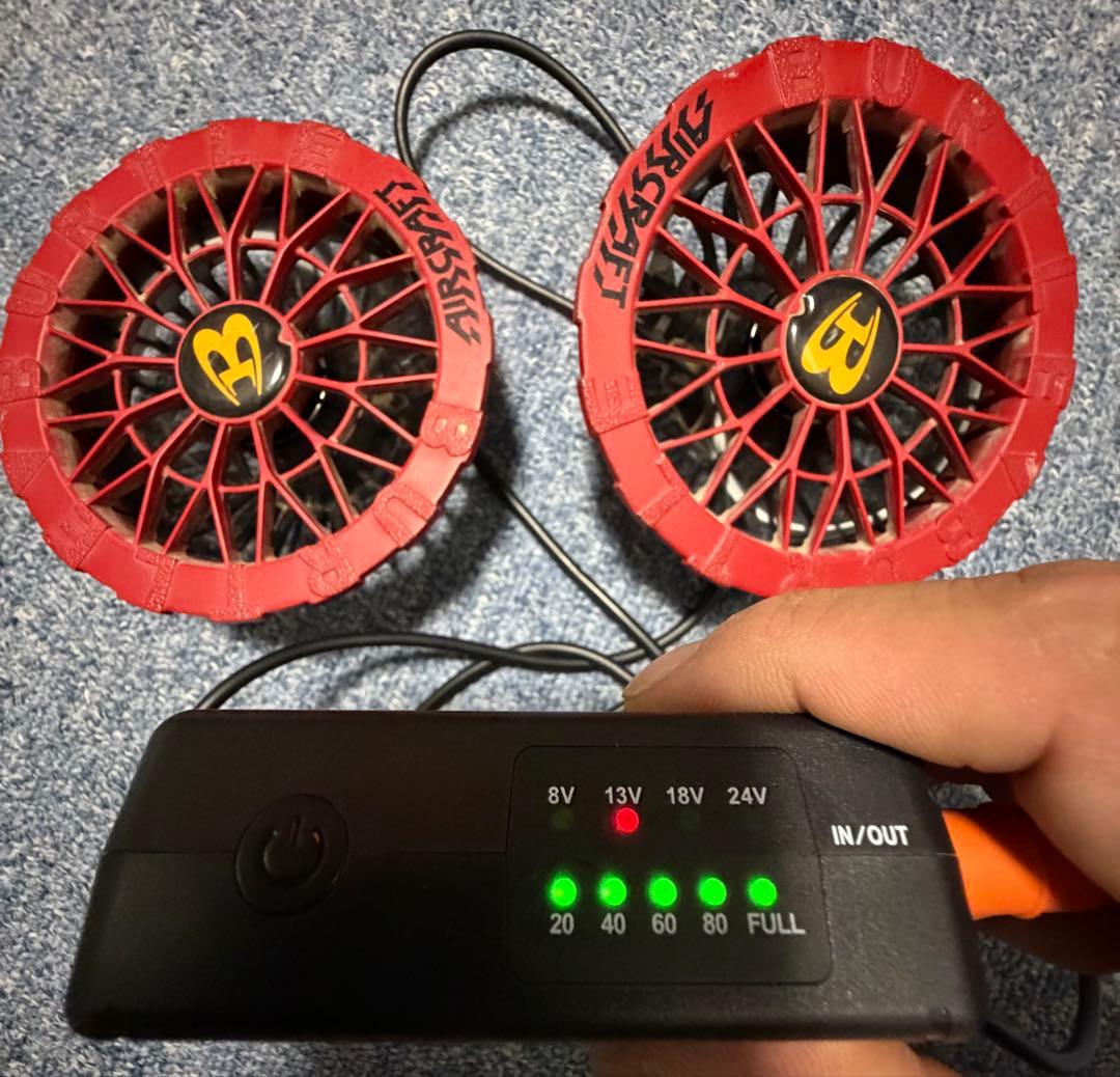 バートル24V ファン、バッテリー×2　純正充電器×2