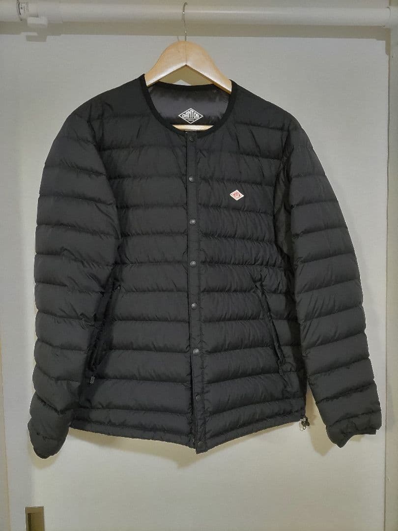 （新品）DANTON メンズクルーネックインナーダウンジャケット