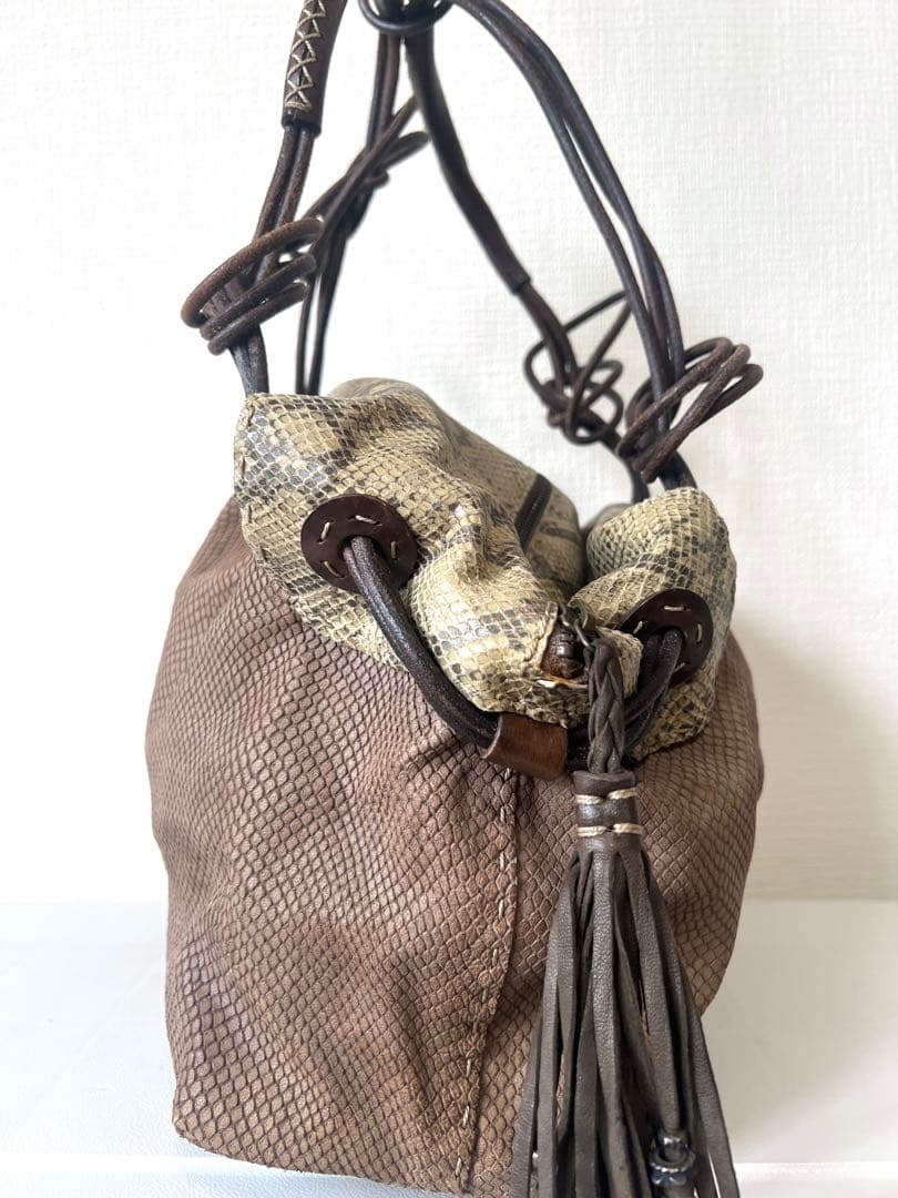 HENRY BEGUELIN パイソン ハンドバッグ トート エンリーベグリン