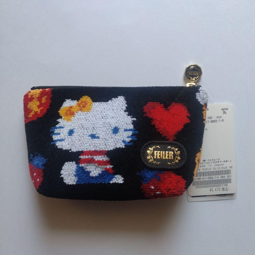 新品未使用フェイラー× イエナ別注 HELLO KITTY 舟形ポーチ