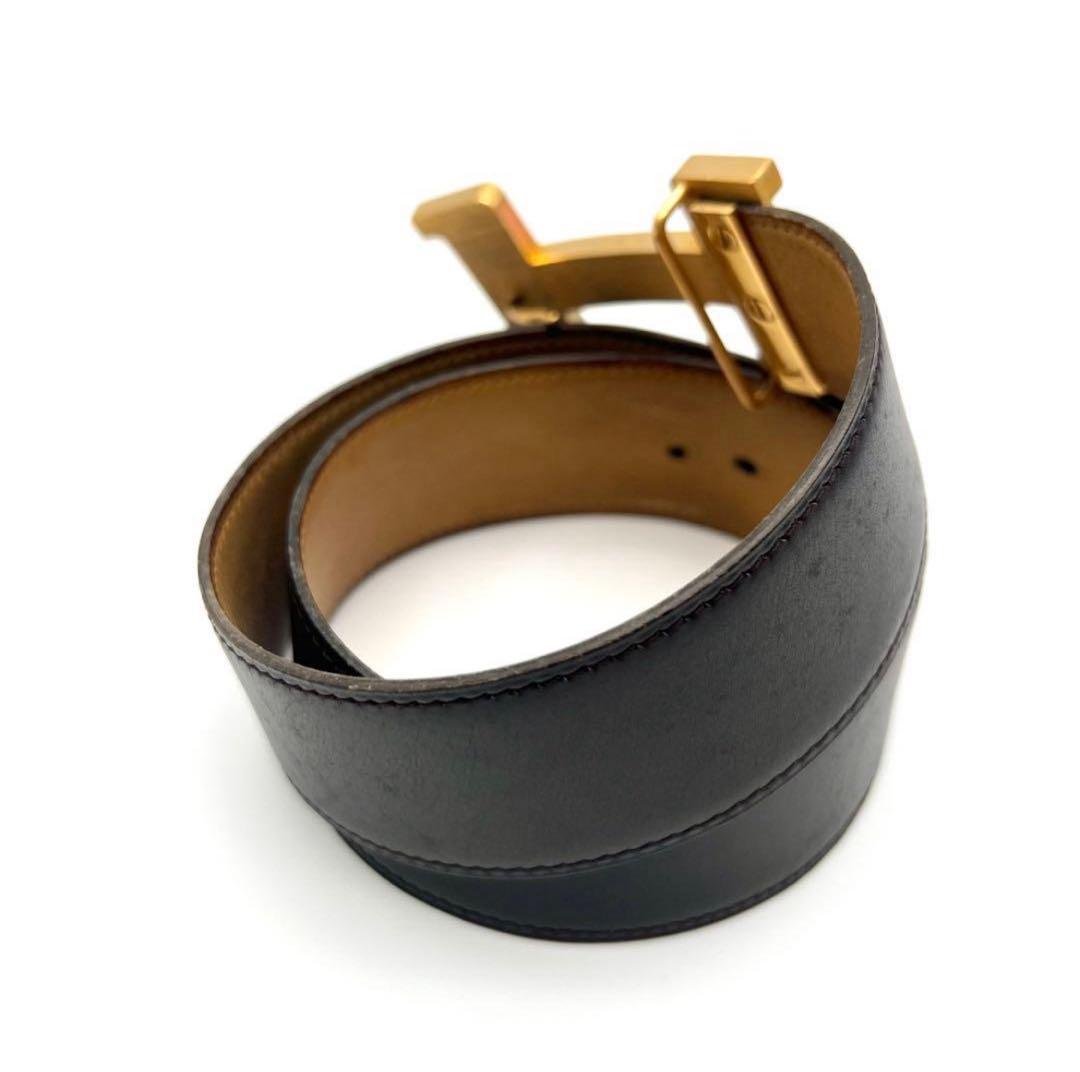 エルメス　ベルト　コンスタンス　H金具　ゴールド　ブラック　レディース　◯D刻印