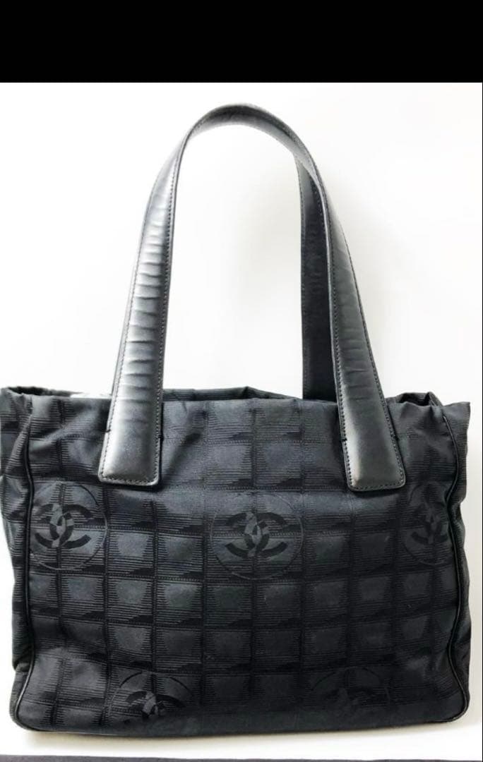 CHANEL トートバッグ エールライン ブラック