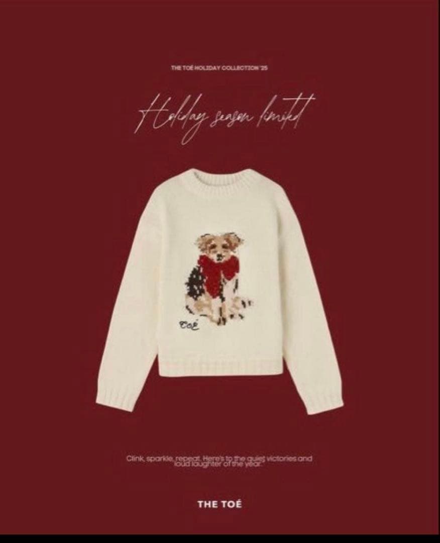 トップス THE TOE Schloss holiday Dog Knit S