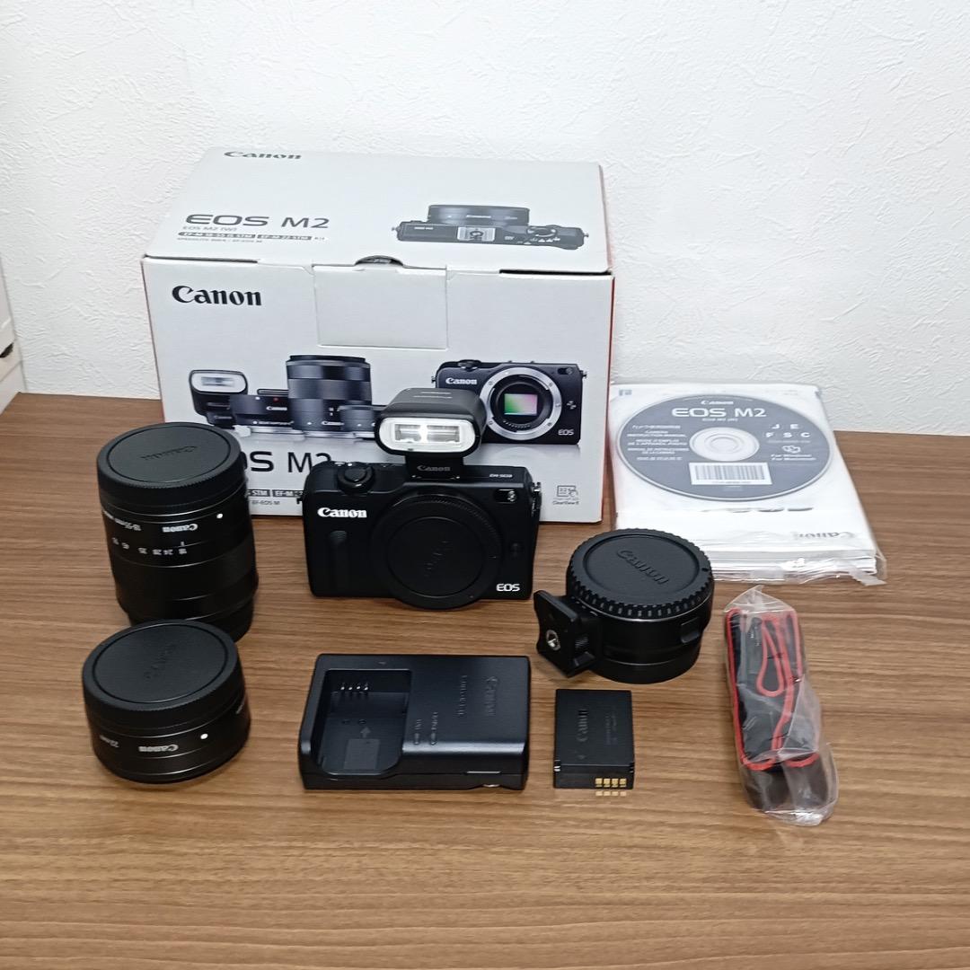 Canon EOS M2 ダブルレンズキット ブラック