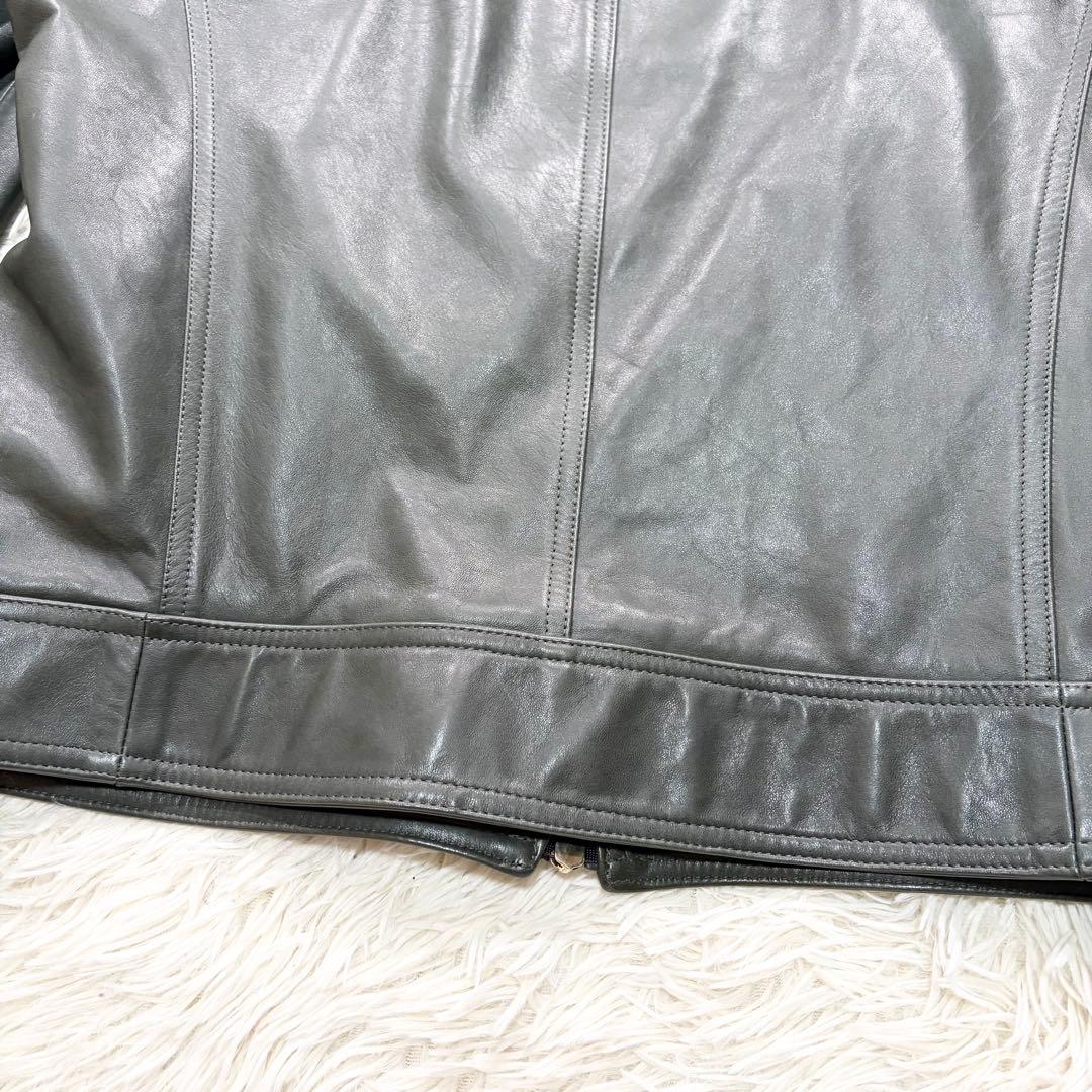 ✨美品✨希少カラー✨EMMETI JURI 　ゴールドジップ　羊革　イタリア製