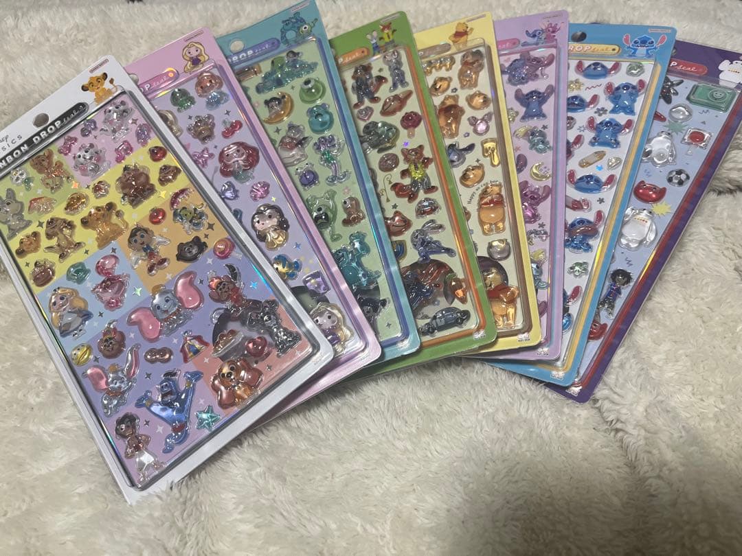 ボンボンドロップシール 正規品　ディズニー　8枚セット
