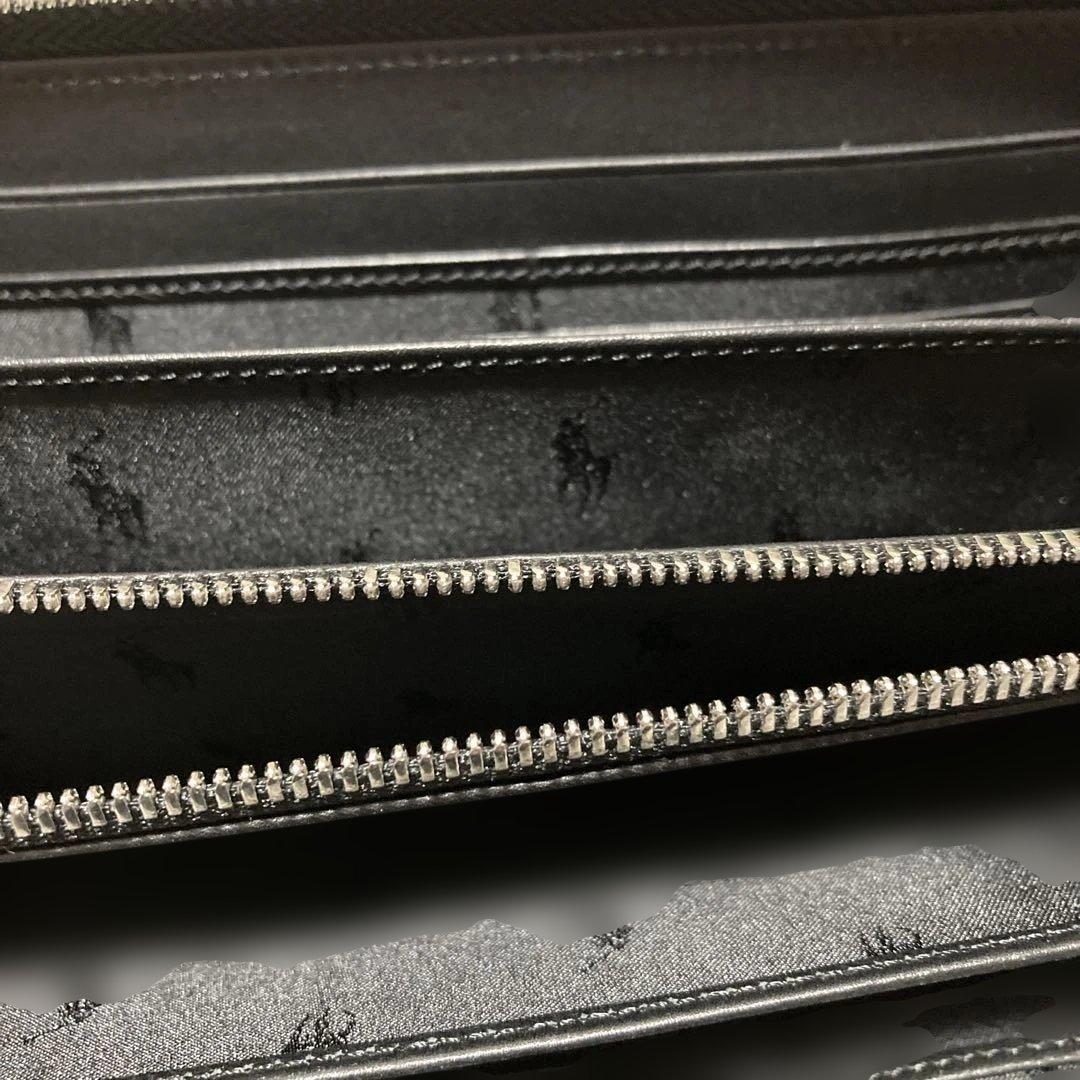 新品ポロラルフローレン　長財布　ラウンドジップ長財布　黒