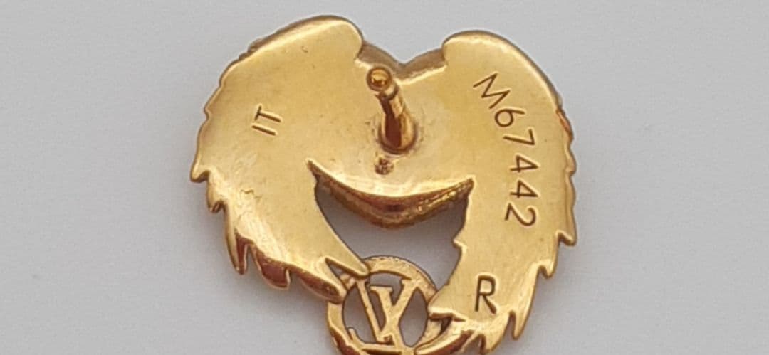 Z08-19　ルイヴィトン　ブルックドレイユクール　ピアス　右のみ　エンジェル