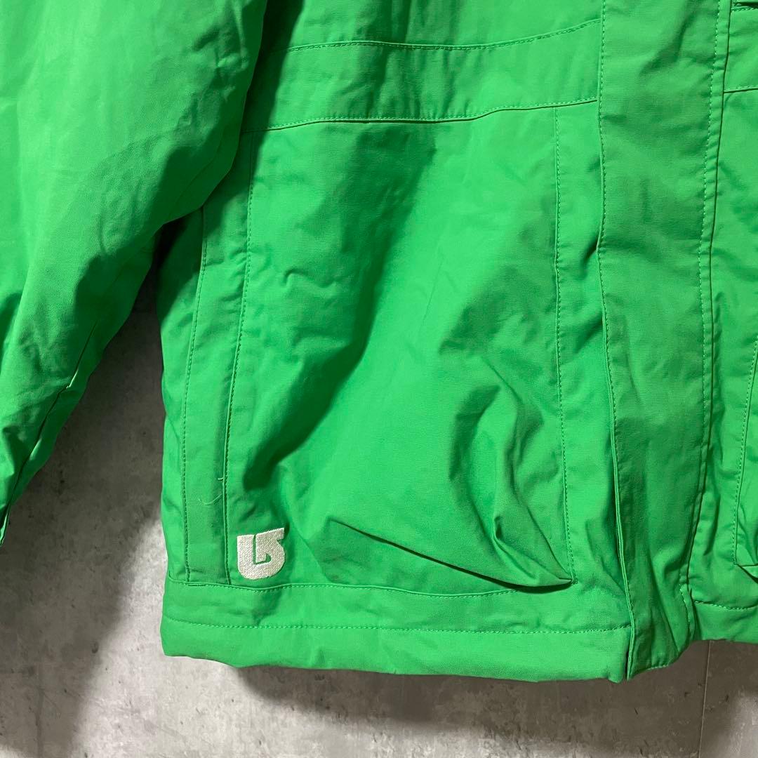 Burtonバートンスキーウェアスノーボードジャケットパーカーフード付緑グリーン