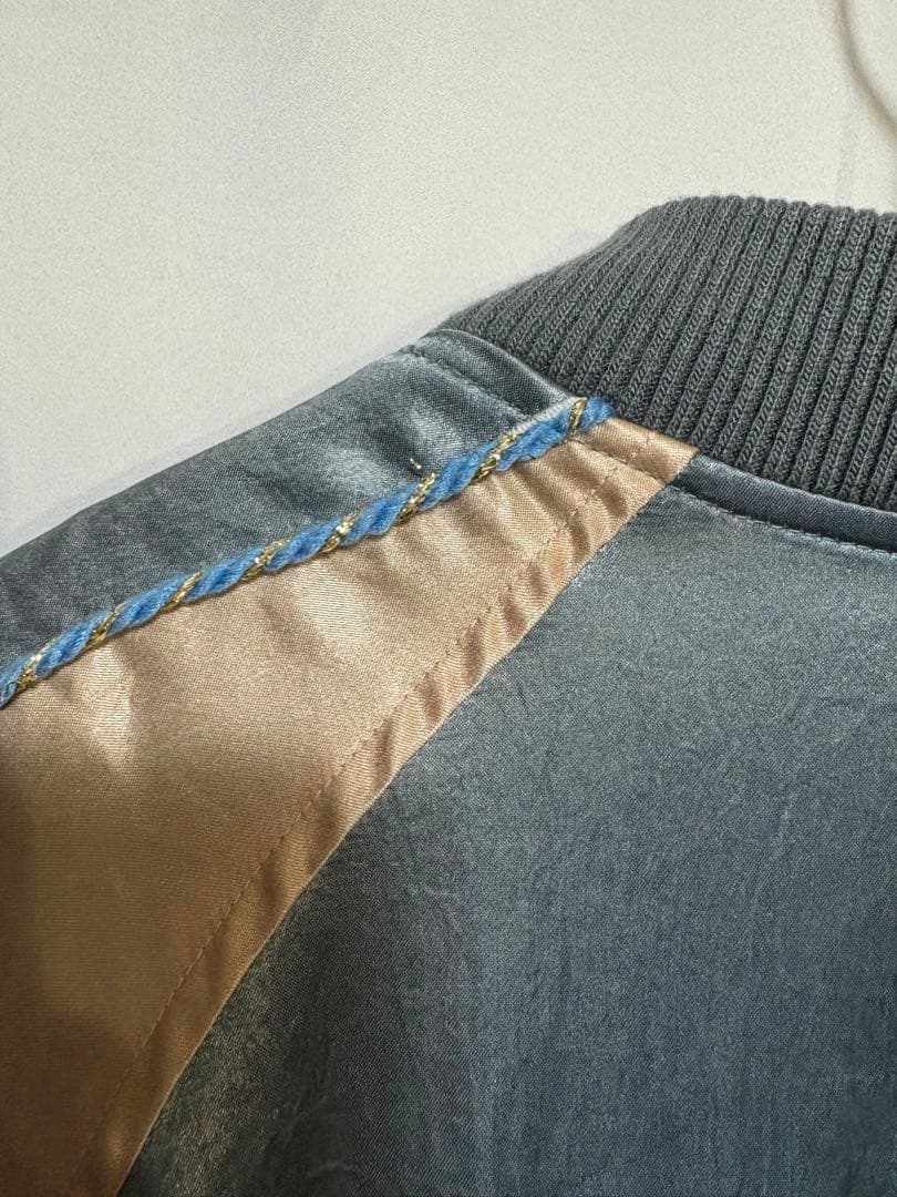 black weirdos 刺繍 スカジャン L ブラックウィドー