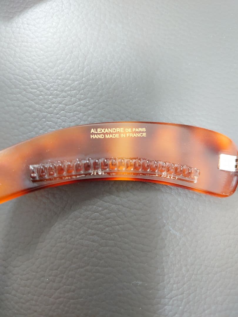 ALEXANDRE DE PARIS ブラウンバナナクリップ