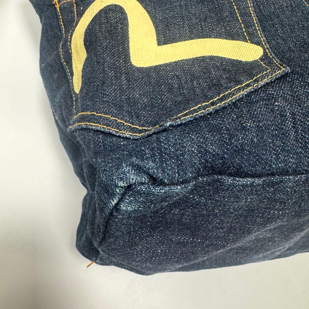 希少 エビス EVIS デニムトートバッグ インディゴ かもめ
