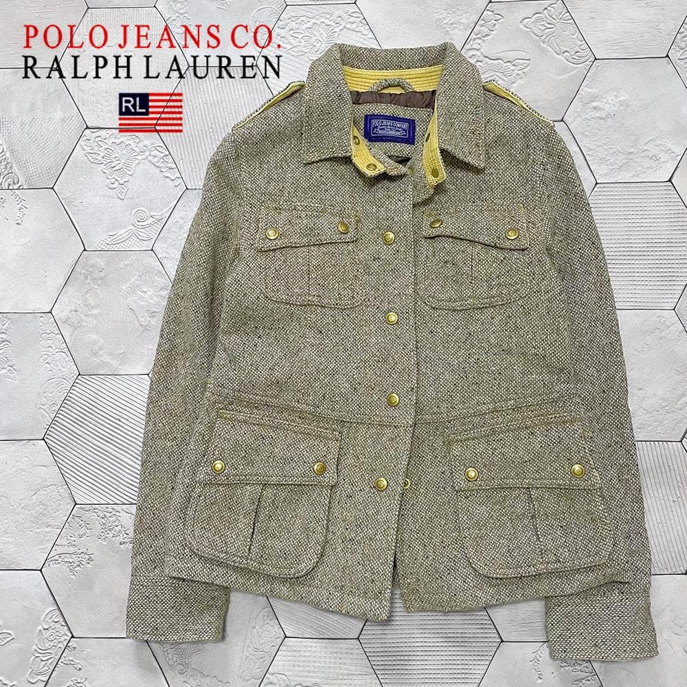 希少！90s オールドラルフローレン POLO JEANS ツイードジャケットM