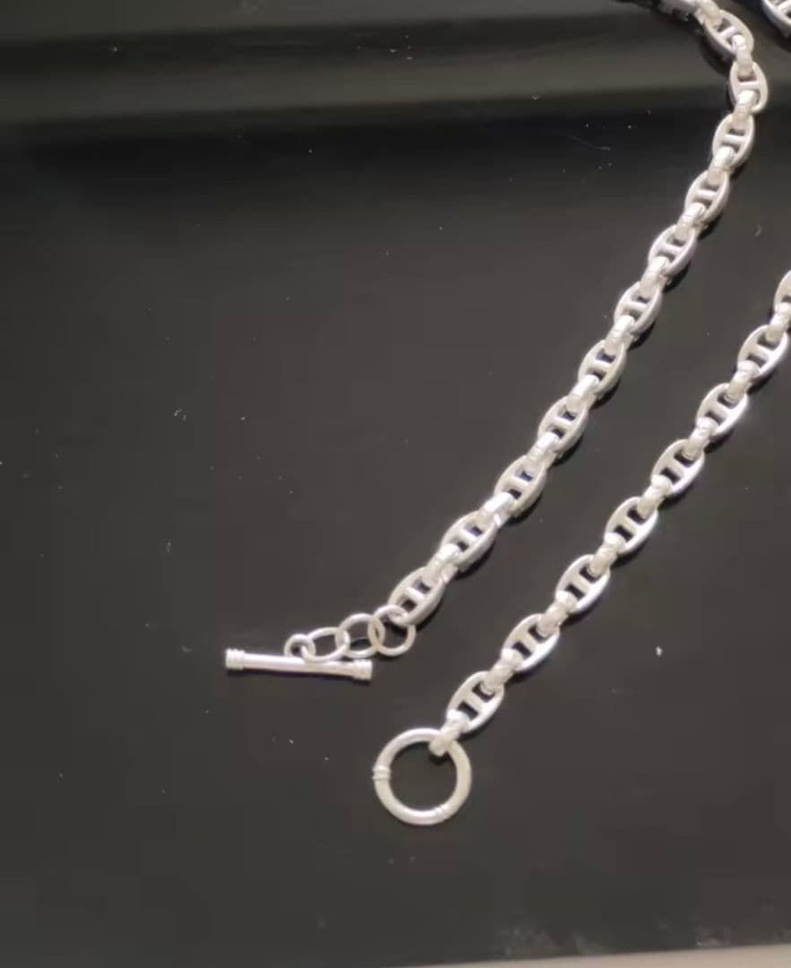 【希少レア】ヴィンテージ シルバー ネックレス シェーヌダンクル風