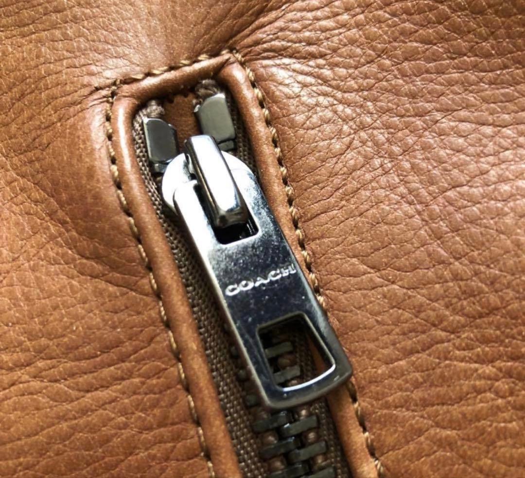 COACH レザージャケット キャメル 牛革 XS メンズ　レディース