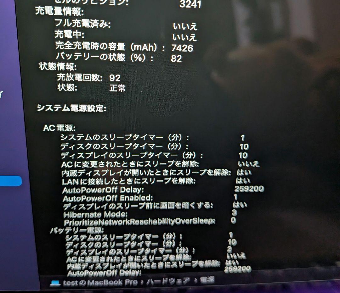 MacBook Pro 15インチ i7 2.8 GHz​16GB 512GB