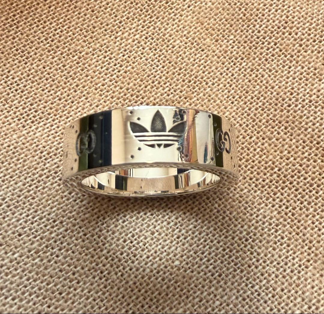 GUCCI アディダスロゴ リング サイズ10