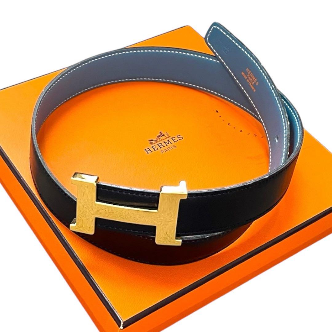 【極美品】HERMES コンスタンス ブラック Hバックル ゴールド サイズ65
