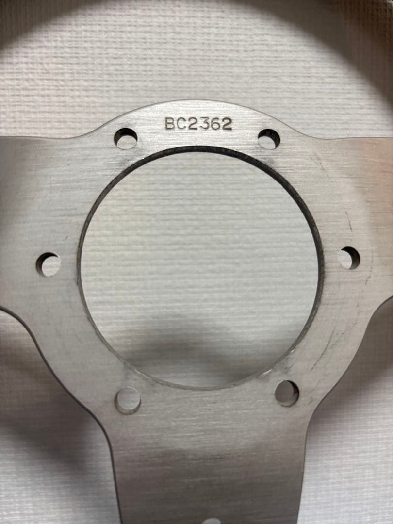 NARDI CLASSIC ブラックレザー＆シルバースポークステアリング 本体