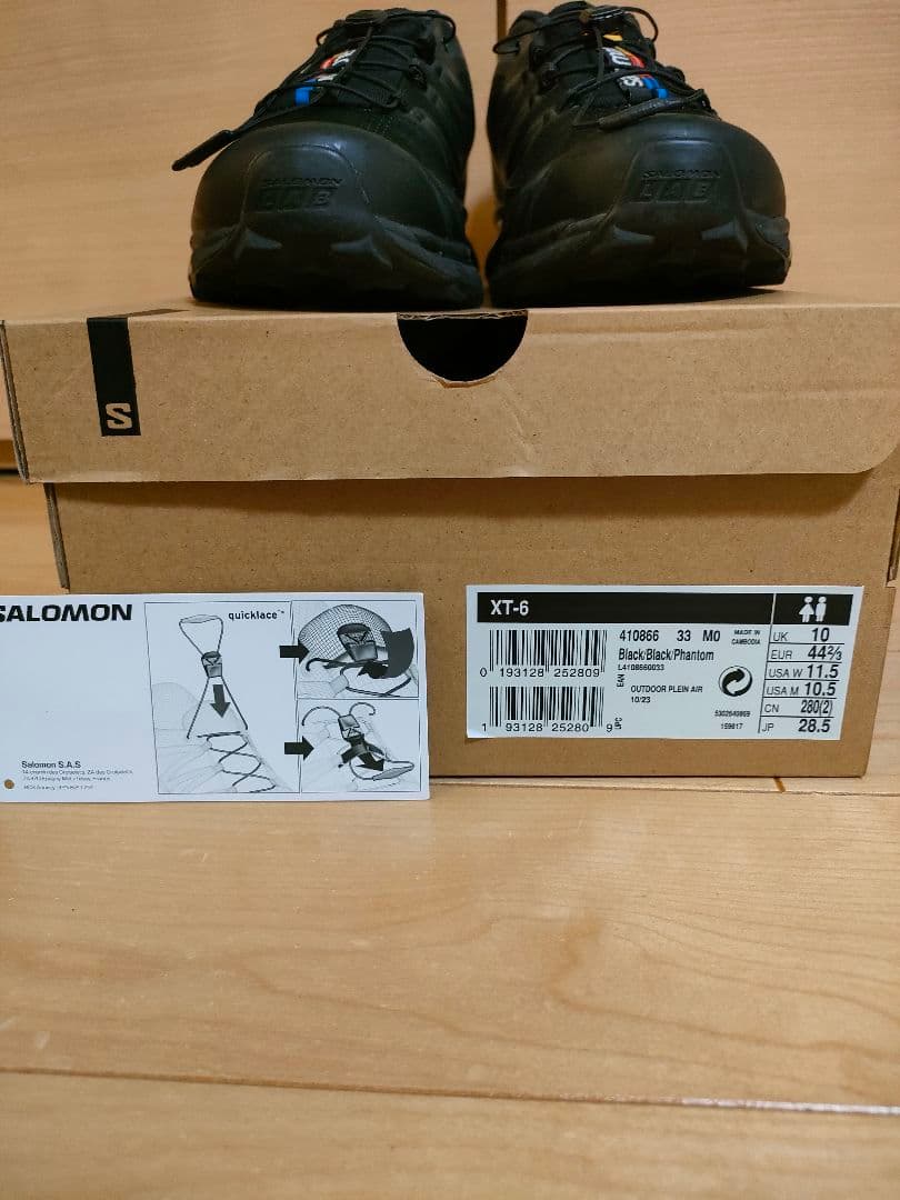 サロモン　xt-6　ブラック