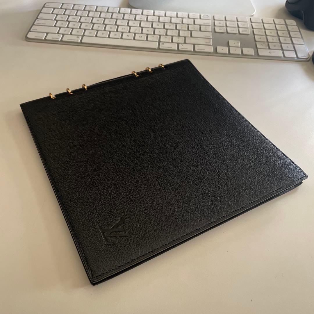 希少 LOUIS VUITTON リングノート ノート カバー 黒 1999年