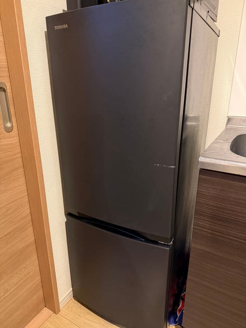 東芝 冷蔵庫 GR-W15BS(KT) ブラック 2024年製