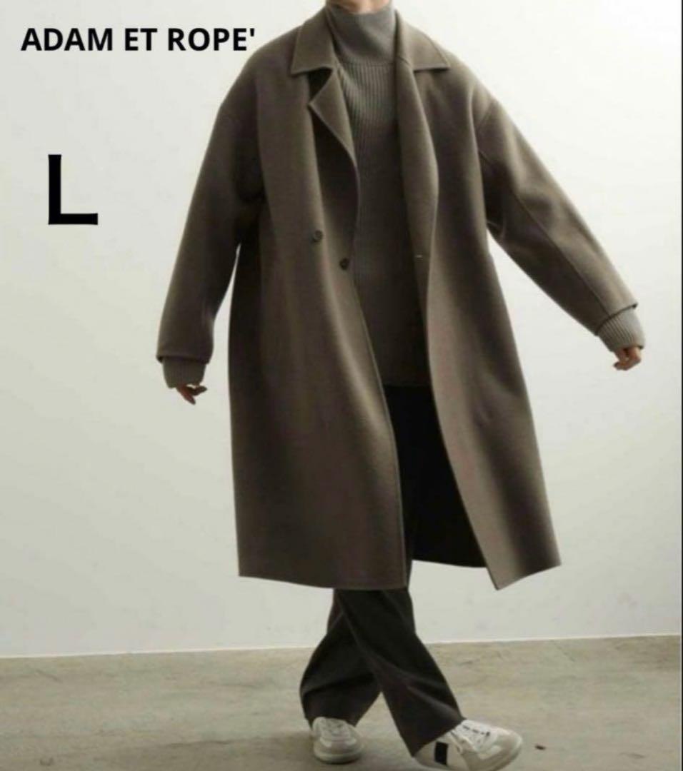 ADAM ET ROPE' カシミヤブレンドセミダブルコート