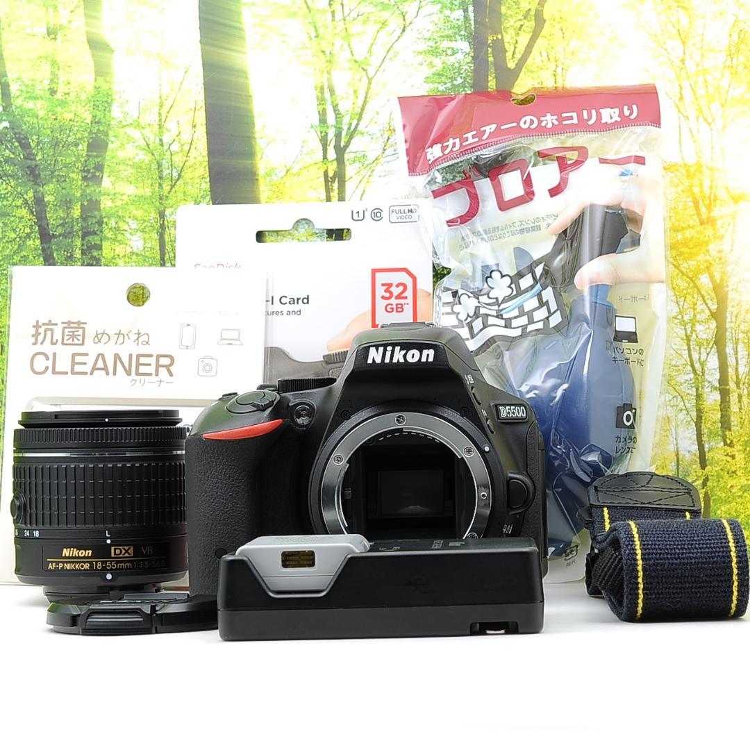 ショット数3765枚☆スマホ転送機能付☆Nikon D5500☆新型レンズセット