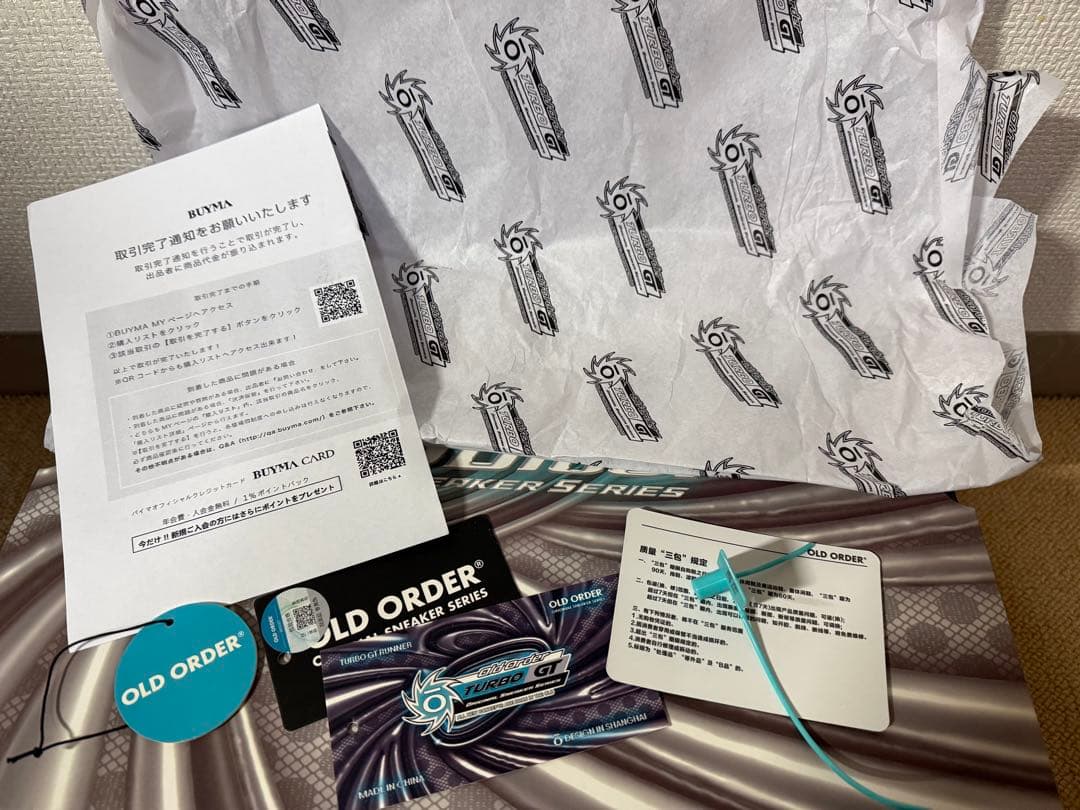 Old Order Turbo GT ブラック スニーカー 28cm