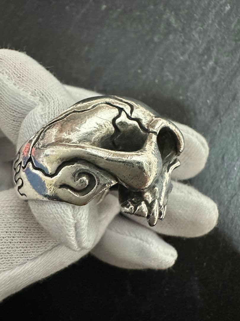 廃盤 重量級 レア ラットレース ファイティングスカルリング。18号