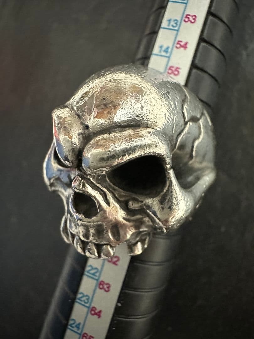 廃盤 重量級 レア ラットレース ファイティングスカルリング。18号