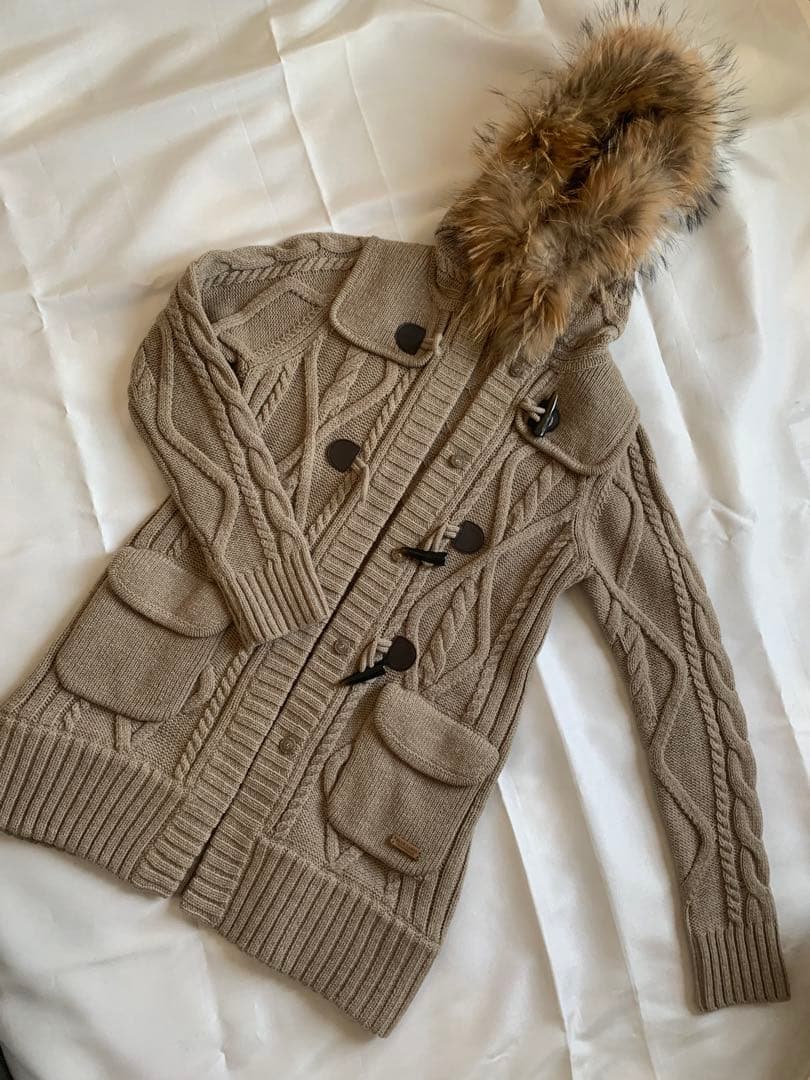 バーバリー ブルーレーベル BURBERRY ファー コート Mサイズ