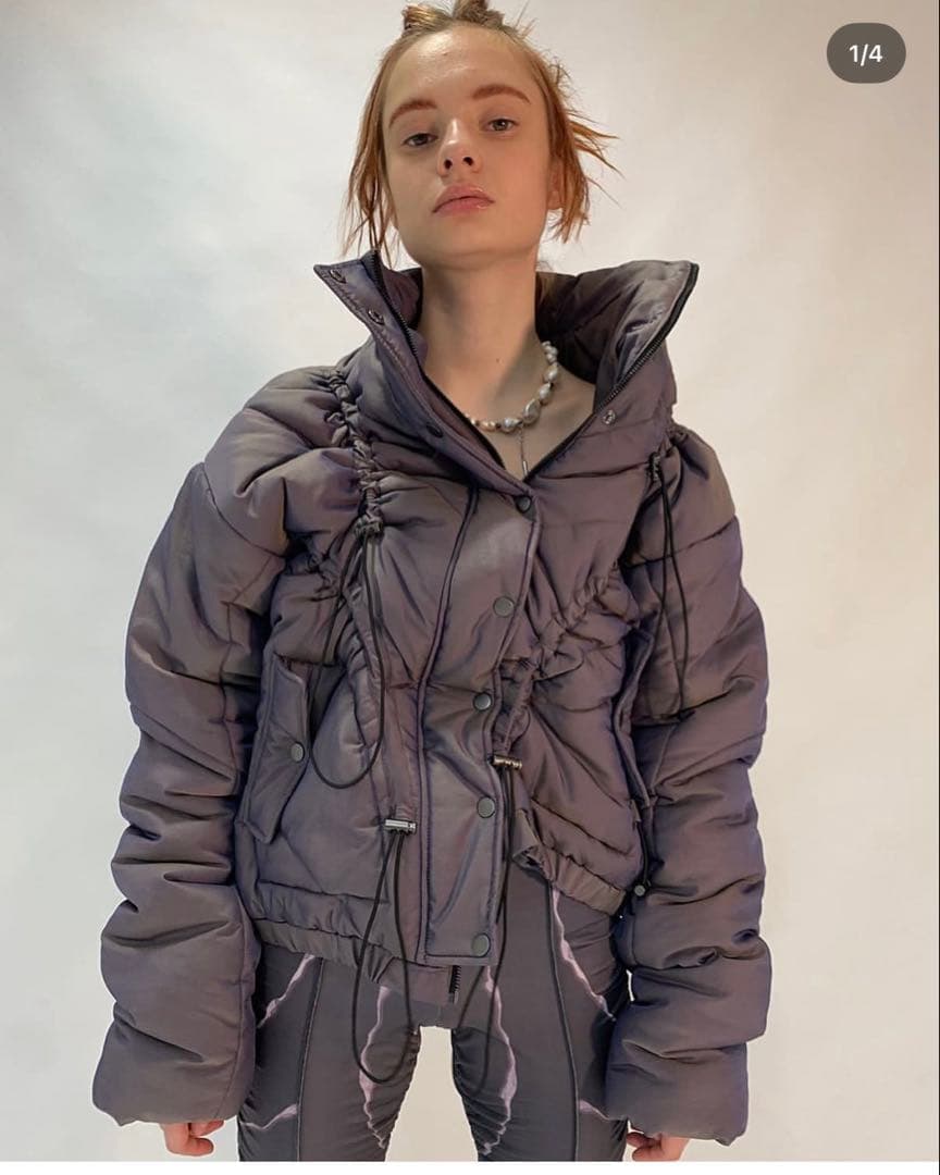 viavanda ダウン　偏光グレー