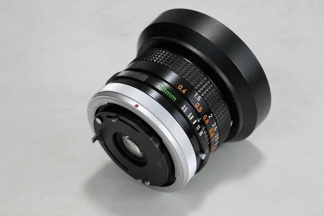 レンズ(単焦点) Canon FD 50mm F1.8 S.C +FD 28mm F3.5 S.C