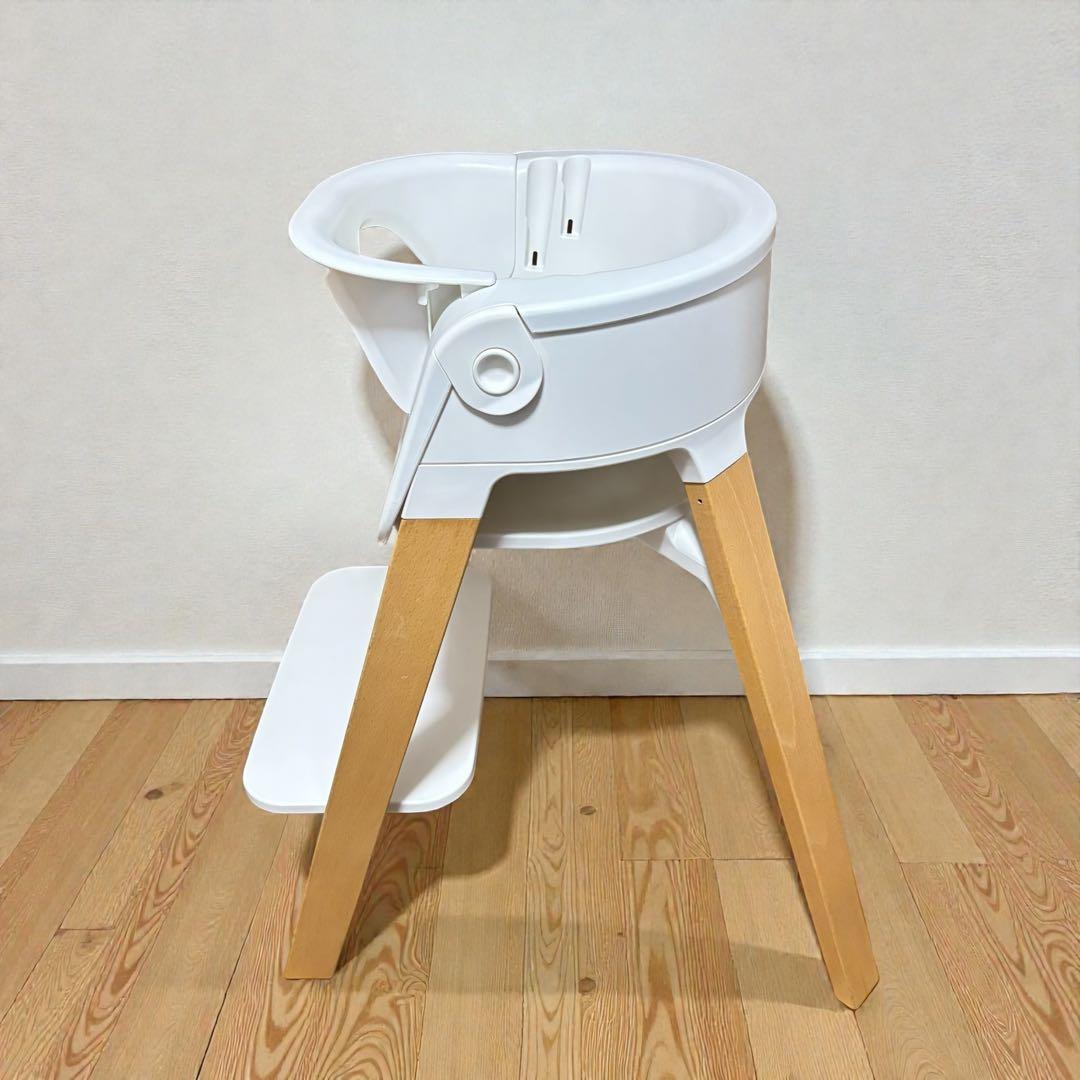 【極美品】STOKKE ステップス ベビーセット 人気 ホワイト ナチュラル