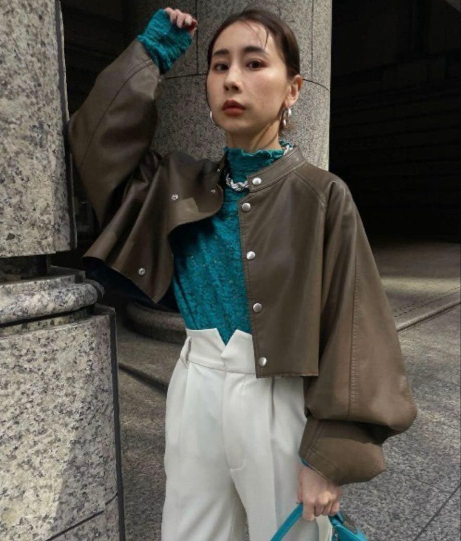 AMERI VINTAGE アメリヴィンテージ　レザーショートジャケット