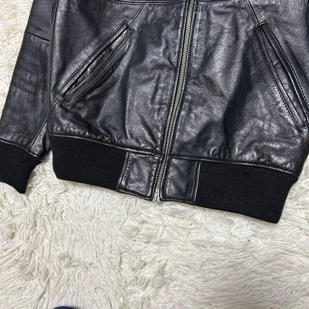 beauty &youth レザージャケット　牛革　ブラック　S