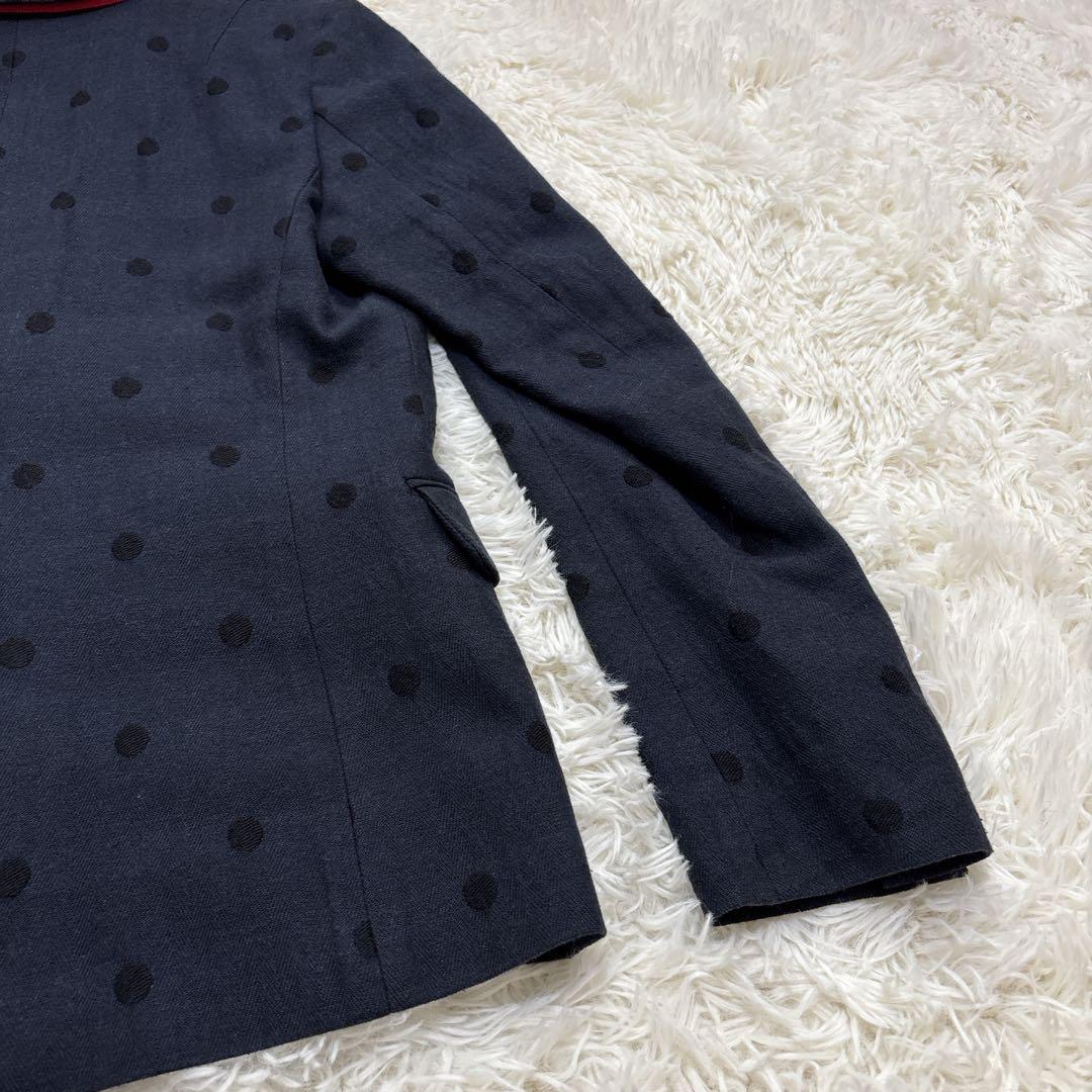 ピーエスポールスミス　セットアップ　ドット　ネイビー　裏地派手　40-42　L