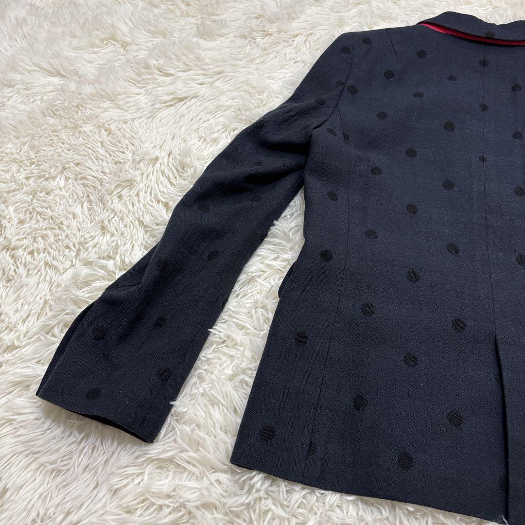ピーエスポールスミス　セットアップ　ドット　ネイビー　裏地派手　40-42　L