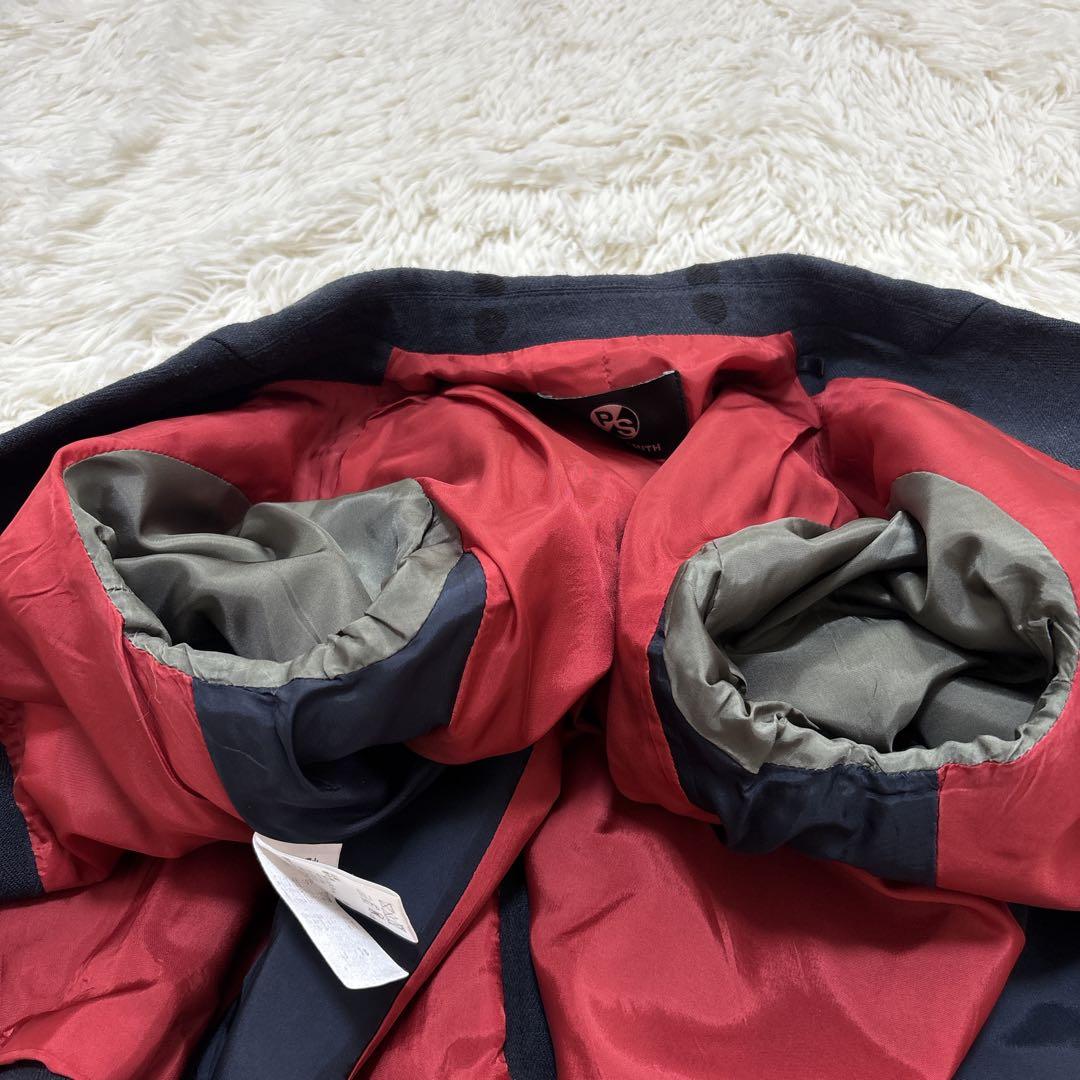 ピーエスポールスミス　セットアップ　ドット　ネイビー　裏地派手　40-42　L