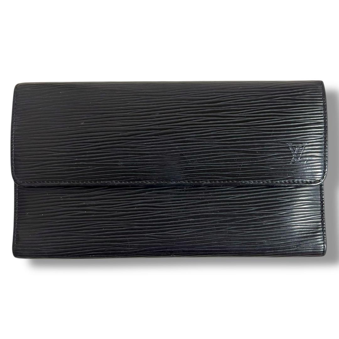 ルイヴィトン エピ ポルトトレゾール インターナショナル 長財布 ブラック 黒