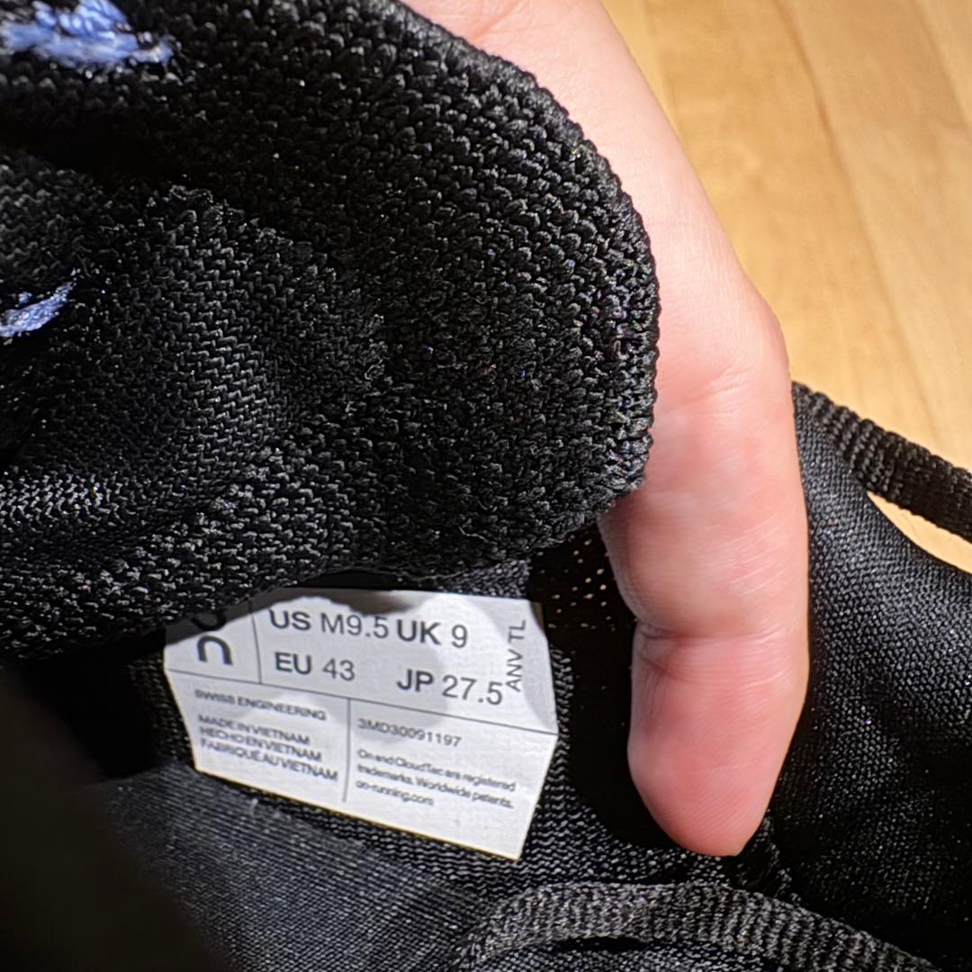 On Cloudeclipse 27.5cm Black クラウドエクリプス