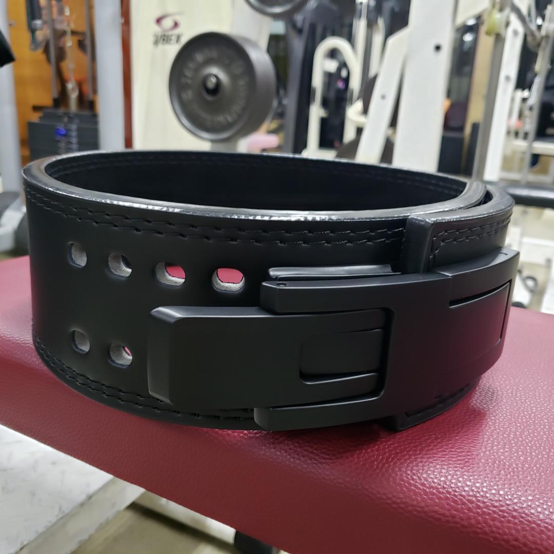 レバーアクションベルト　可変式パワーベルト オールブラック 10ｍｍ Sサイズ