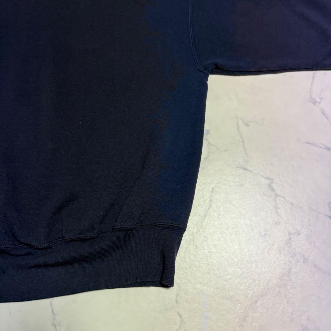 90's NIKE ナイキ USA製 スウェット トレーナー 刺繍ロゴ ネイビー