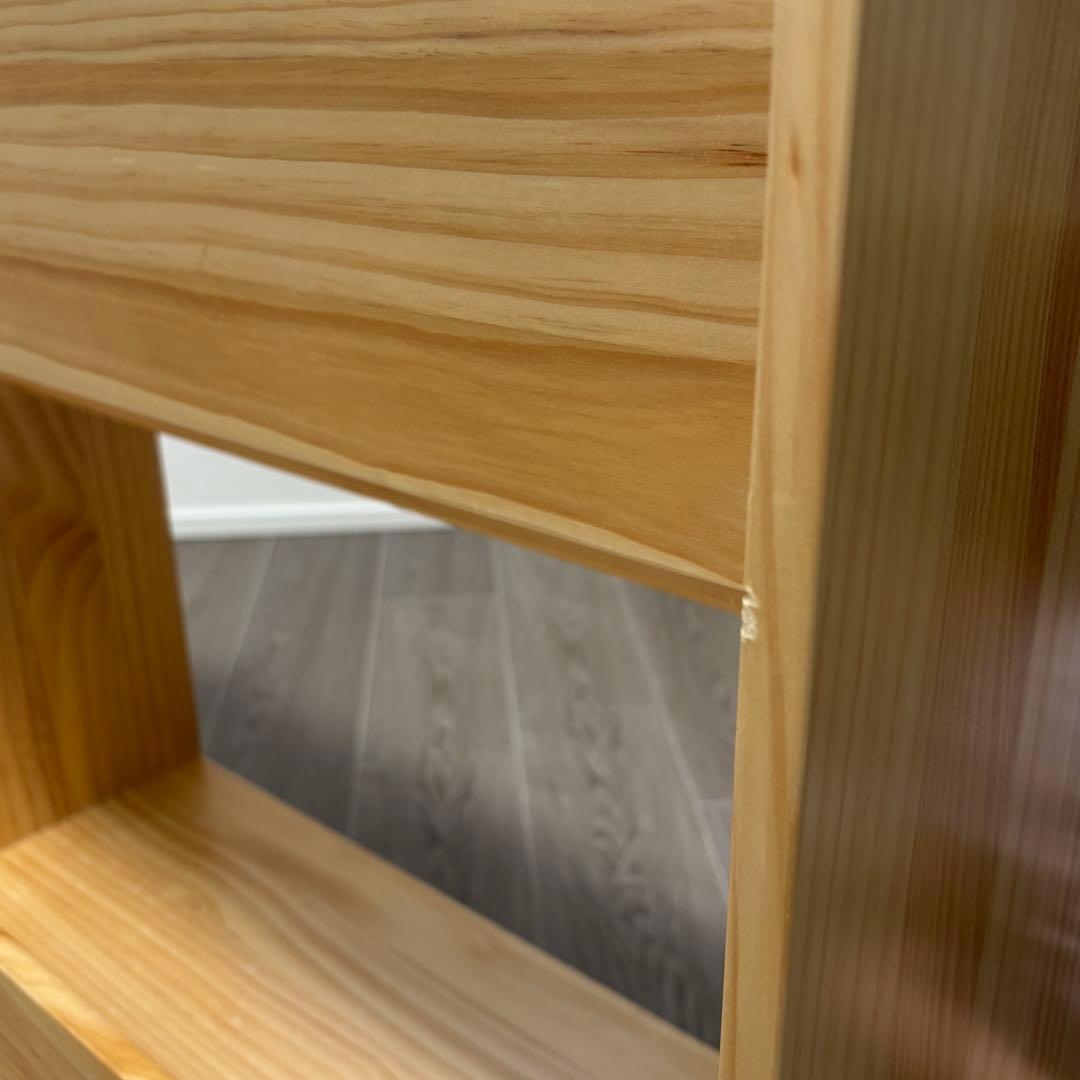 タンスのゲン　絵本棚　絵本ラック　70cm ナチュラル