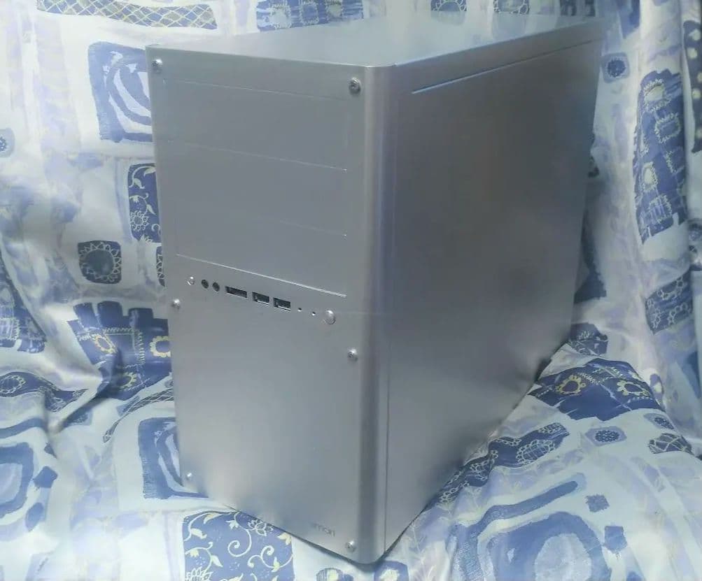 Abee SC330T-S✌️マイクロタワーケース PCケース アルミ シルバー
