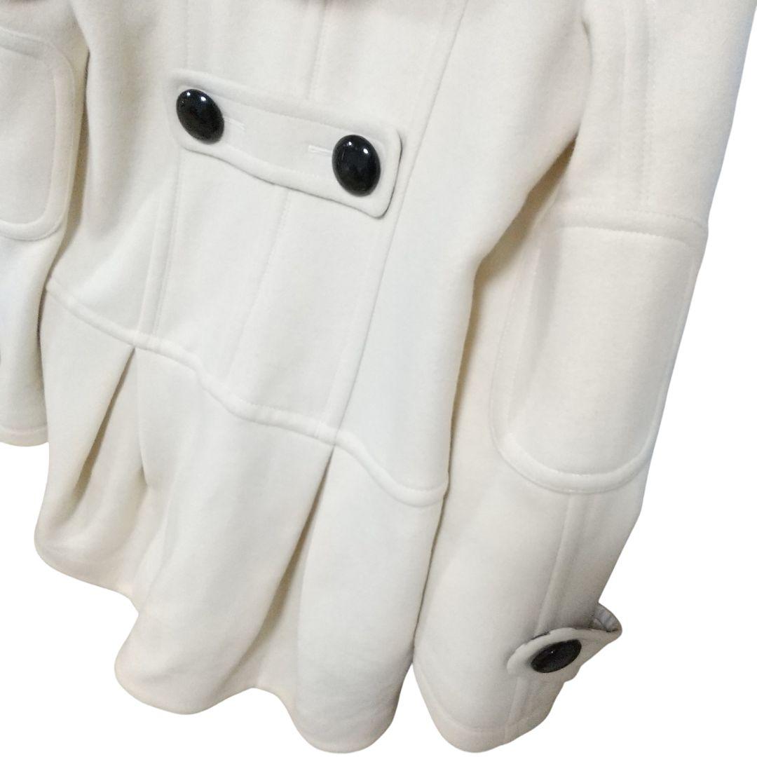 三陽商会　バーバリーブルーレーベル　アンゴラ混　Aライン　ダッフルコート　М