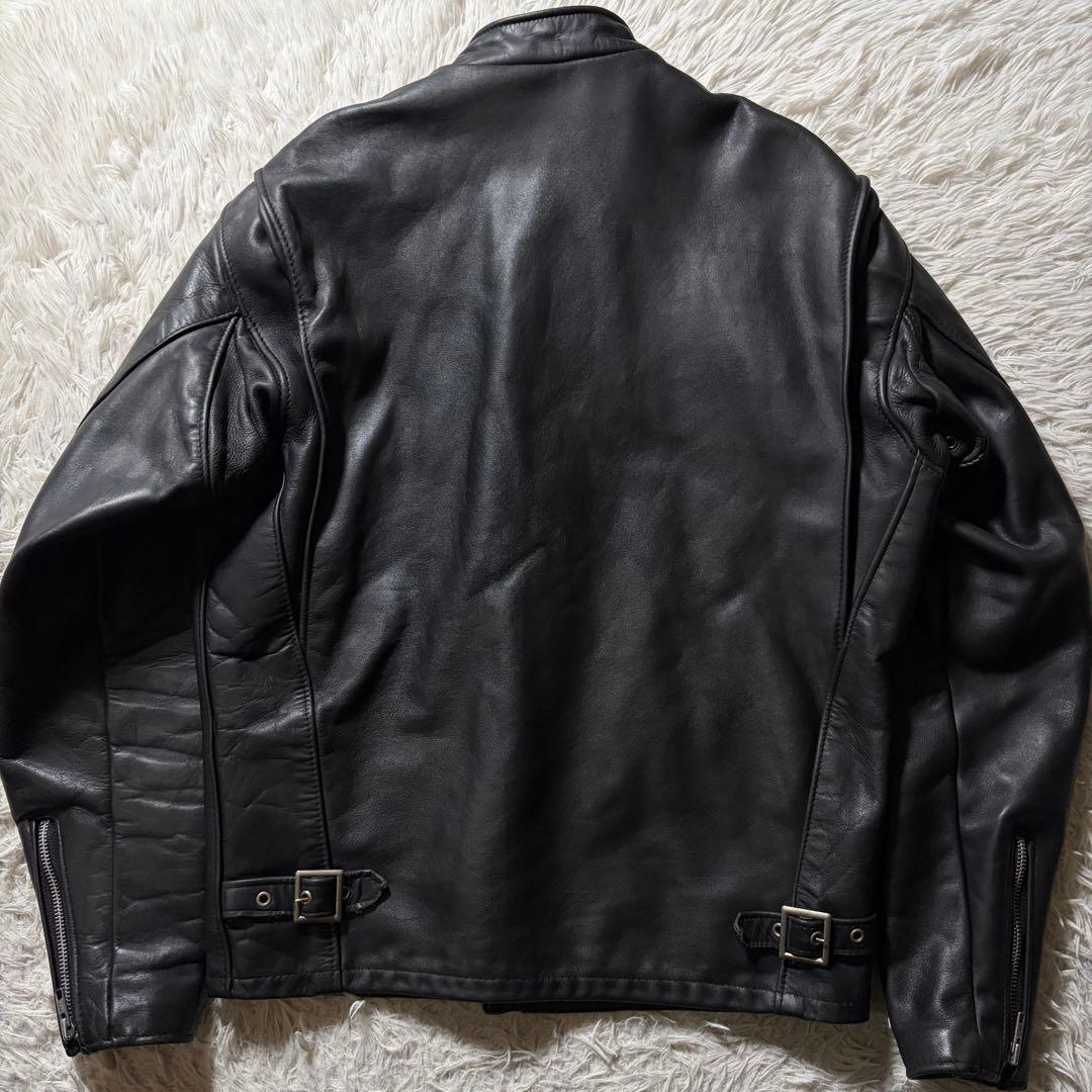 【米国製】schott ライダースジャケット　シングル　ブラック　641 38
