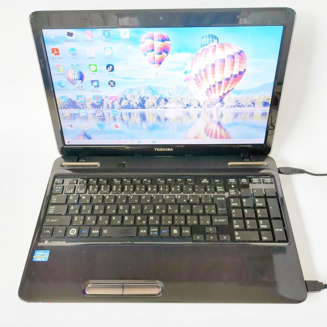 【美品】新品SSD爆速⭐カメラ付⭐Dynabook✅ノートパソコン✅すぐに使える